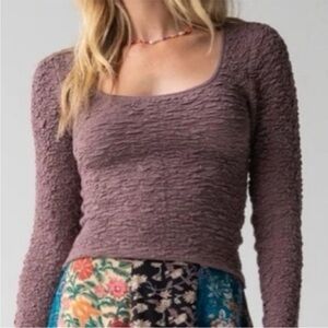 NaturalLife Textured Long Sleeve Top